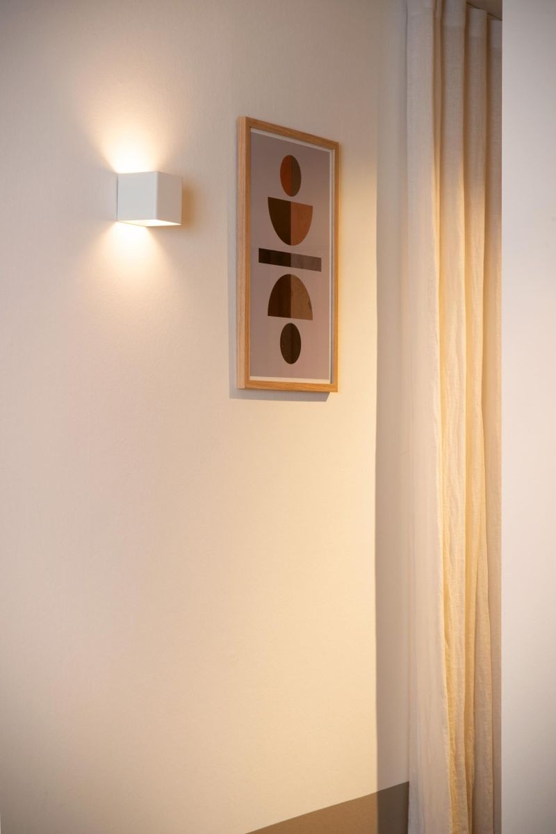 Lucide VERTIGO - Nástenné svietidlo Vonkajšie - LED Dim. - 1x6W 2700K - IP54 - S magnetickou nástennou doskou - Biela